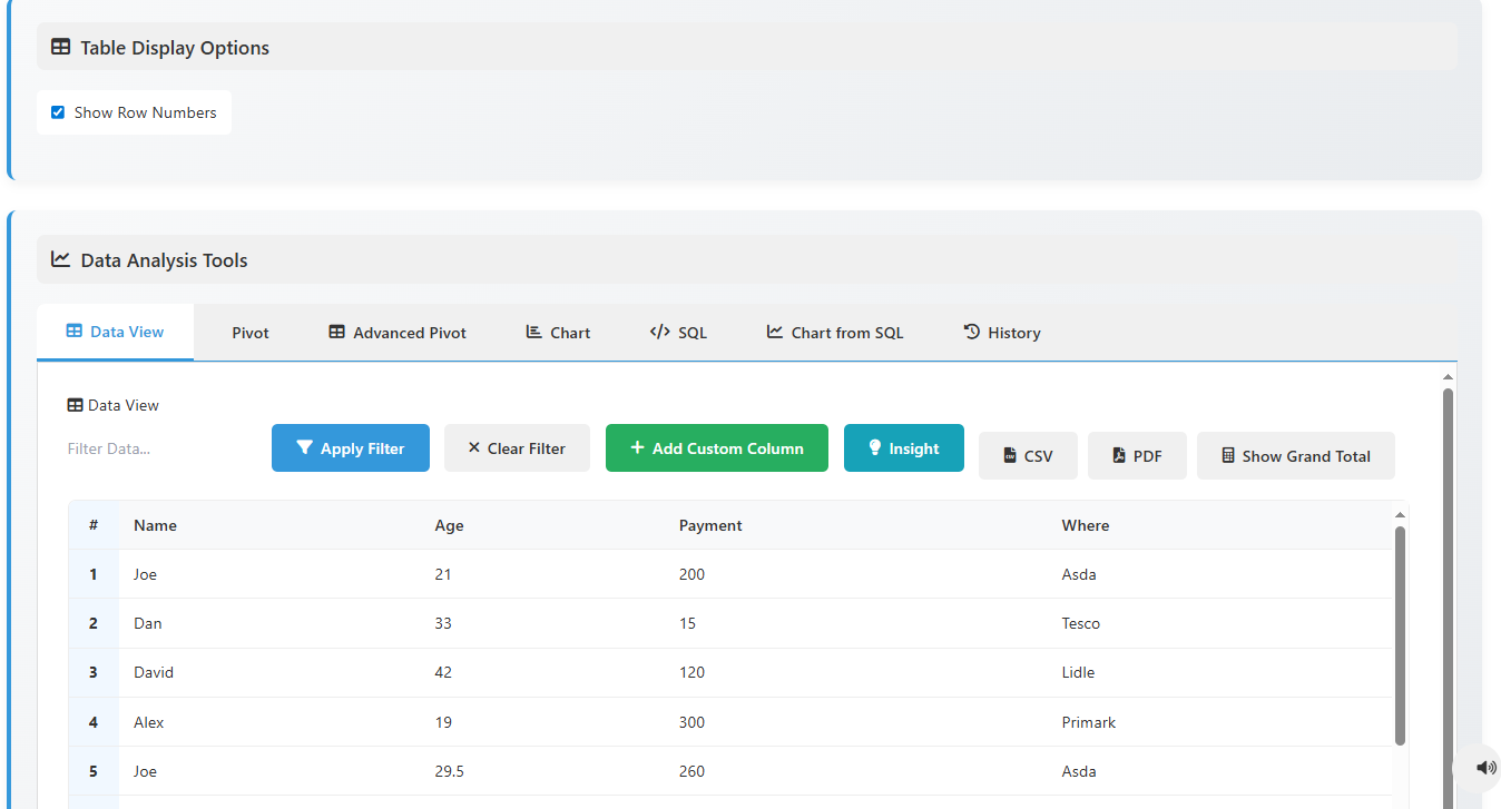 erp octopus data analytics studio
