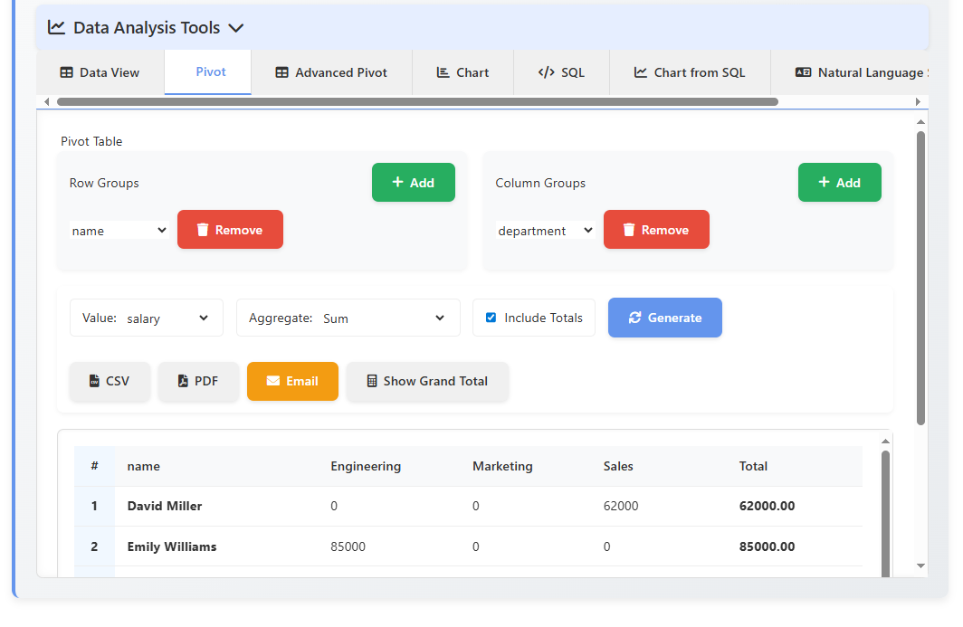 erp octopus data analytics studio